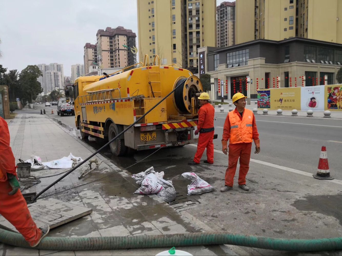 甘德排污管道清淤-管道清洗